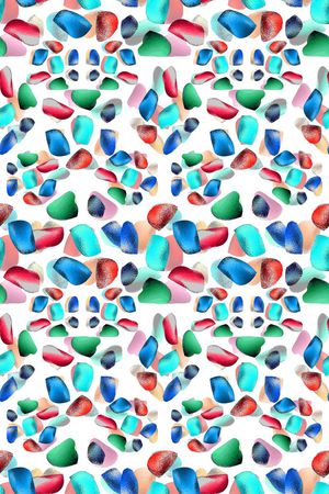 抽象图案印花华亿平台图片