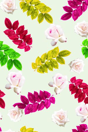 树叶印花华亿平台图片