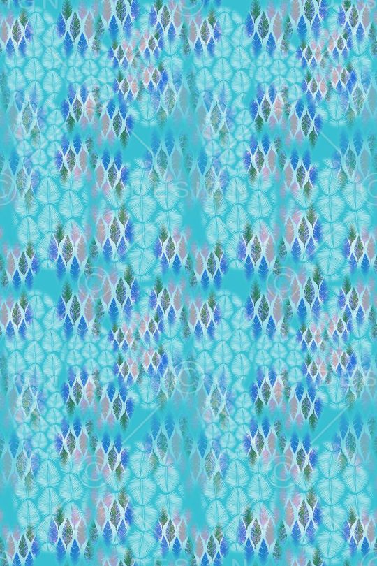 抽象叶子印花华亿平台图片