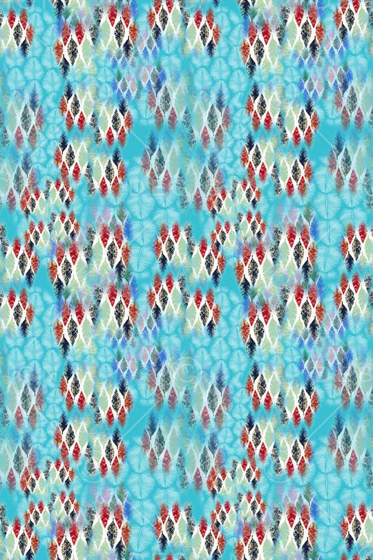 抽象叶子印花华亿平台图片