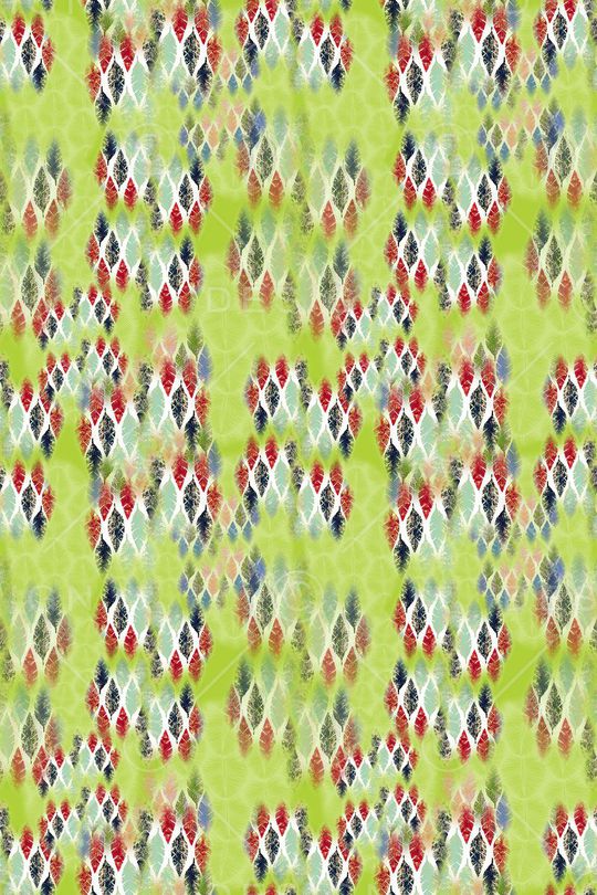 抽象叶子印花华亿平台图片