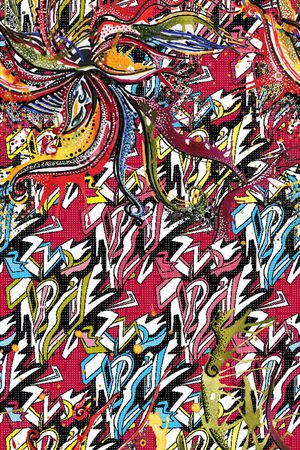 几何印花华亿平台图片