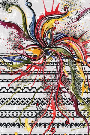 抽象印花华亿平台图片