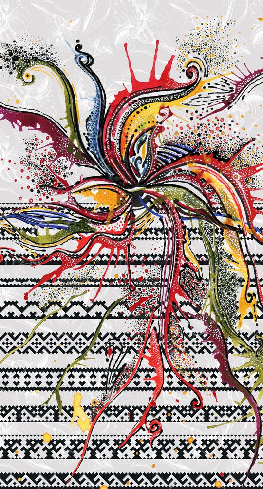 抽象印花华亿平台图片