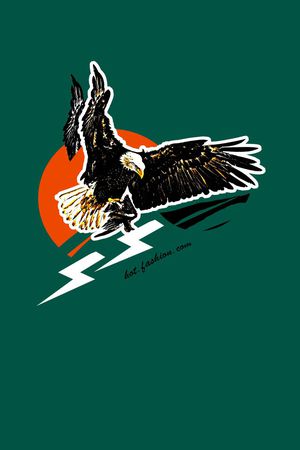 老鹰印花华亿平台图片