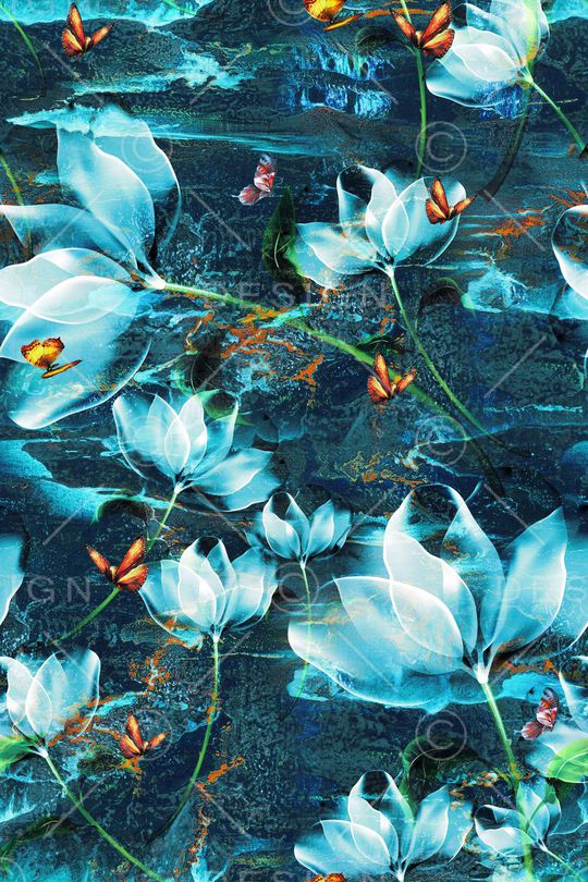 透明花印花华亿平台图片