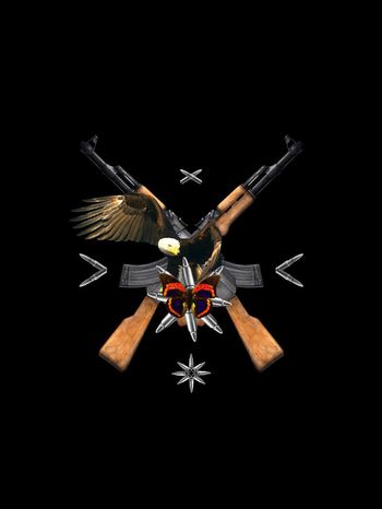 手枪印花华亿平台图片