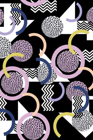 圆圈印花华亿平台图片