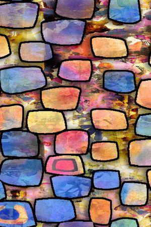 不规则几何印花华亿平台图片