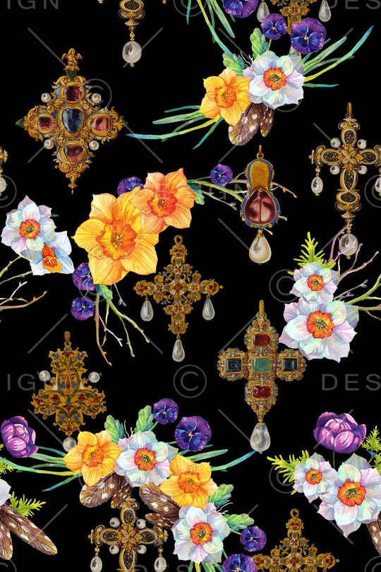 时尚复古印花华亿平台图片