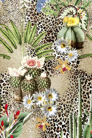 热带风印花华亿平台图片