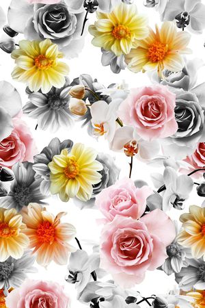 高清花卉印花华亿平台图片