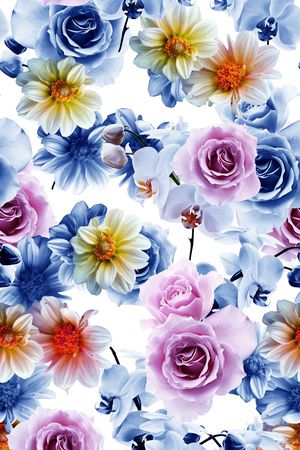 高清花卉印花华亿平台图片