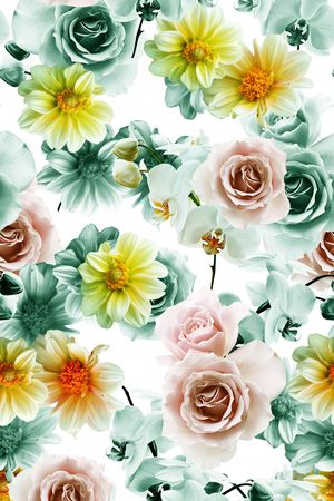 高清花卉印花华亿平台图片