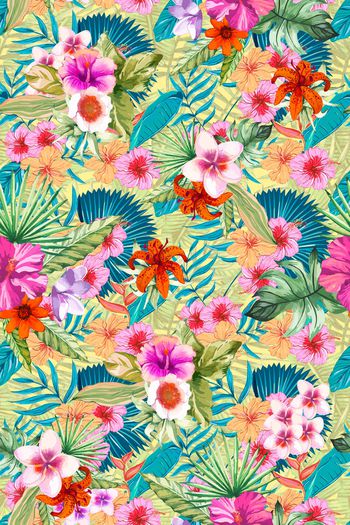 658588-手绘 热带植物花卉花朵--2