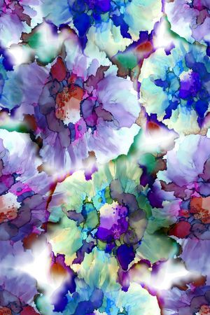 洋阳---花卉印花华亿平台图片