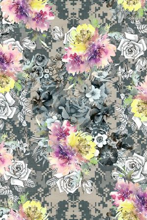 迷彩印花华亿平台图片