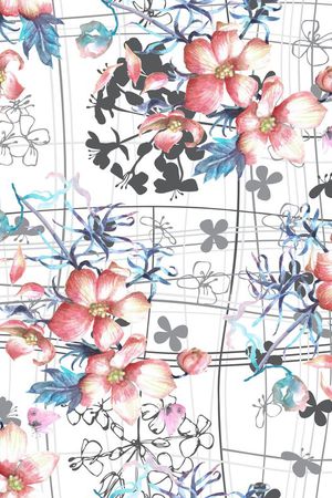 线条印花华亿平台图片