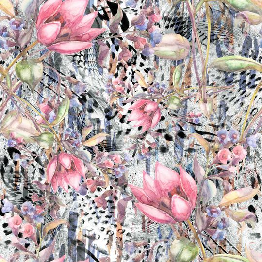 豹纹印花华亿平台图片