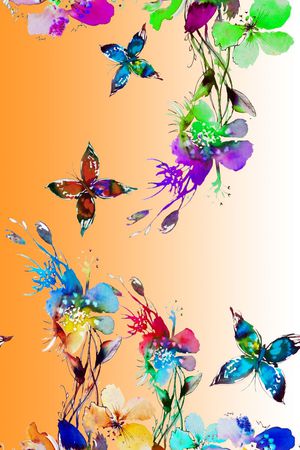 水彩印花华亿平台图片