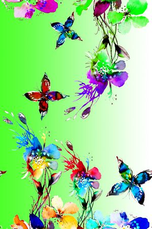 水彩印花华亿平台图片