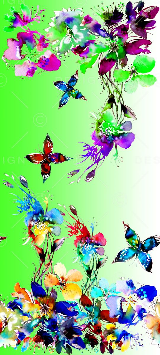 水彩印花华亿平台图片