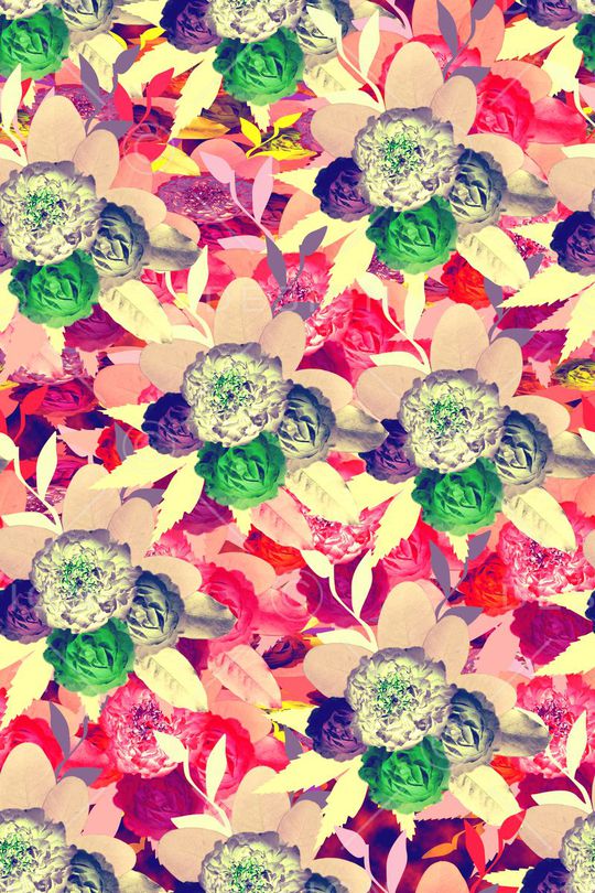 时尚花卉印花华亿平台图片