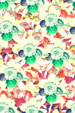 时尚花卉印花华亿平台图片