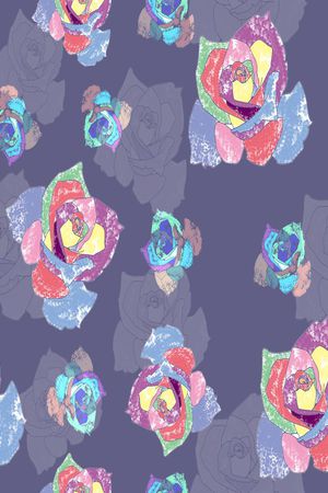 玫瑰印花华亿平台图片