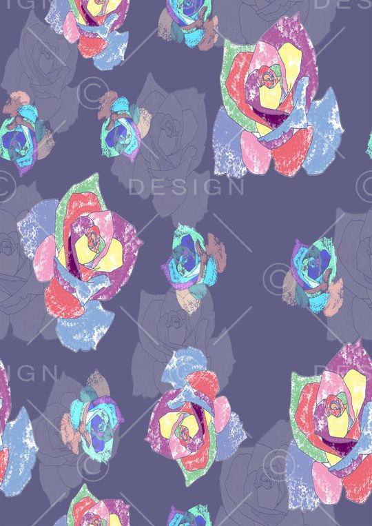 玫瑰印花华亿平台图片