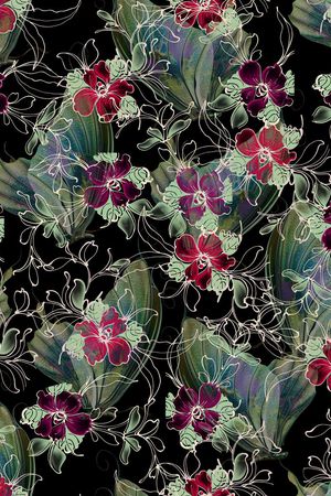 花朵印花华亿平台图片