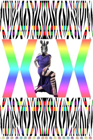 波浪条纹印花华亿平台图片