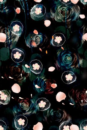 玫瑰印花华亿平台图片