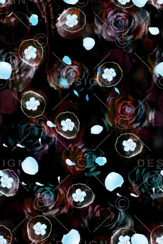 玫瑰印花华亿平台图片