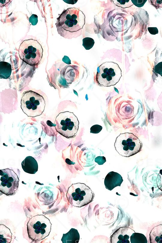 玫瑰印花华亿平台图片