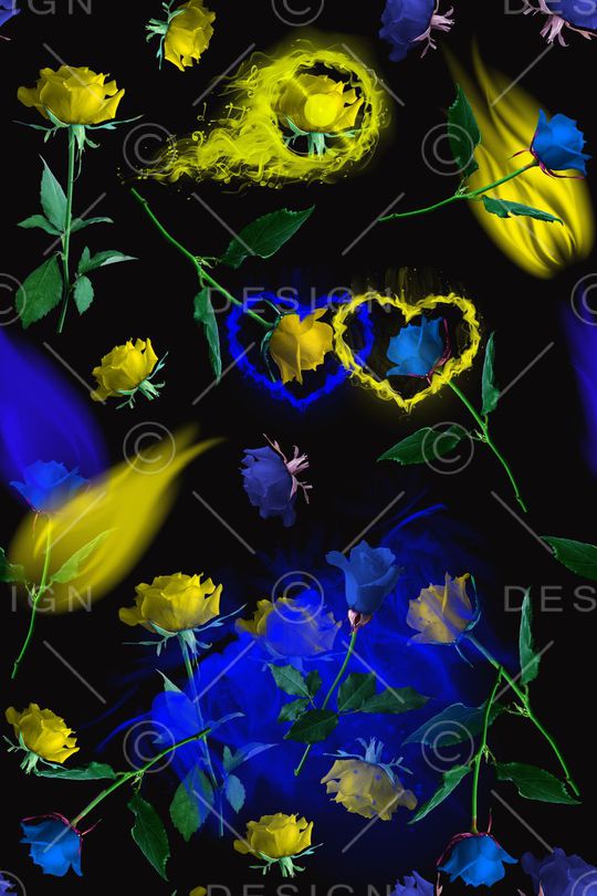 玫瑰印花华亿平台图片