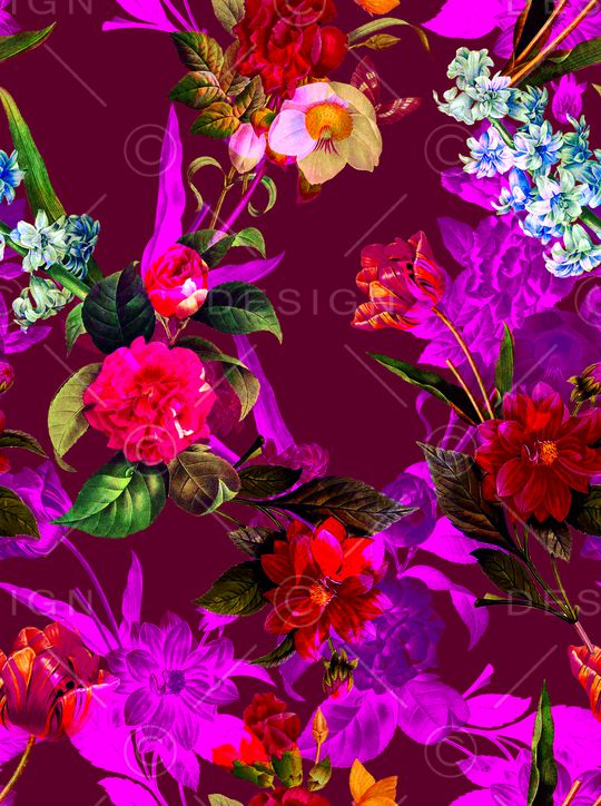 乱花印花华亿平台图片