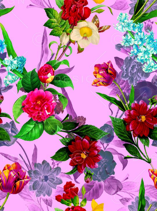 乱花印花华亿平台图片