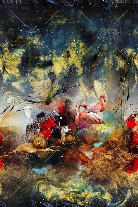 火烈鸟印花华亿平台图片