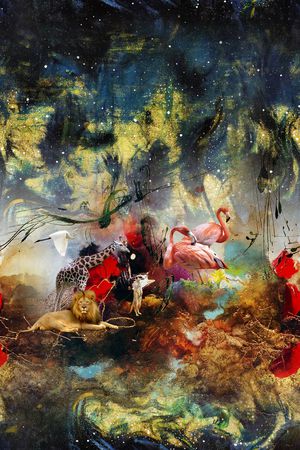 火烈鸟印花华亿平台图片