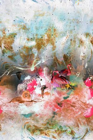 火烈鸟印花华亿平台图片