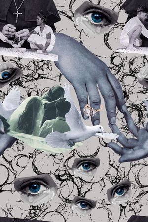 眼睛印花华亿平台图片