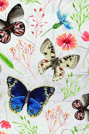 动物纹花草组合印花华亿平台图片