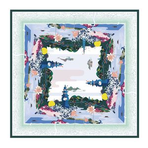 丝巾印花华亿平台图片