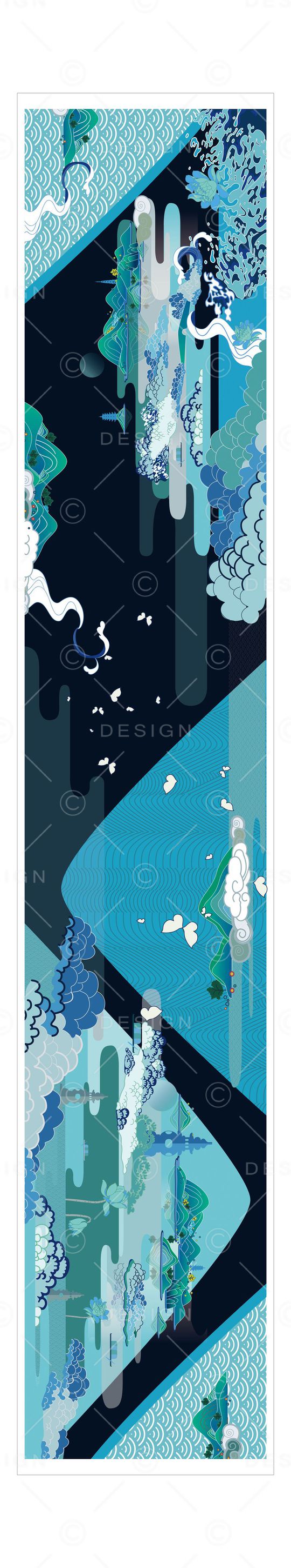 风景印花华亿平台图片