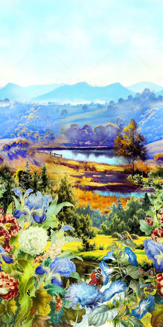 风景印花华亿平台图片