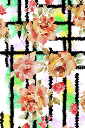 花卉印花华亿平台图片