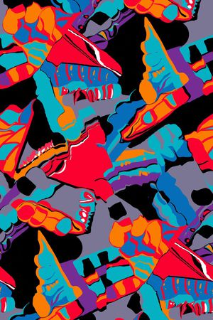 绚丽印花华亿平台图片