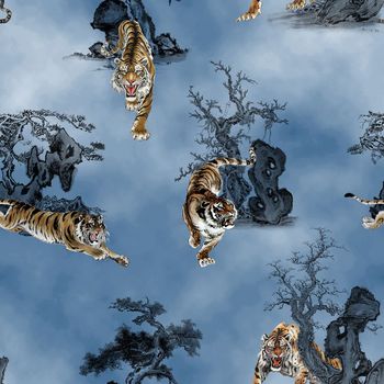 659156-中国风水墨老虎