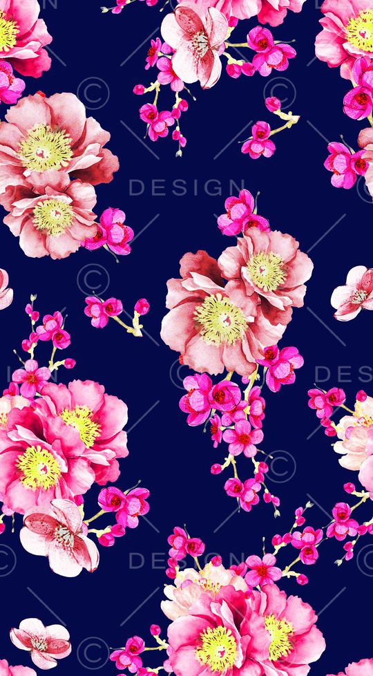 花朵印花华亿平台图片